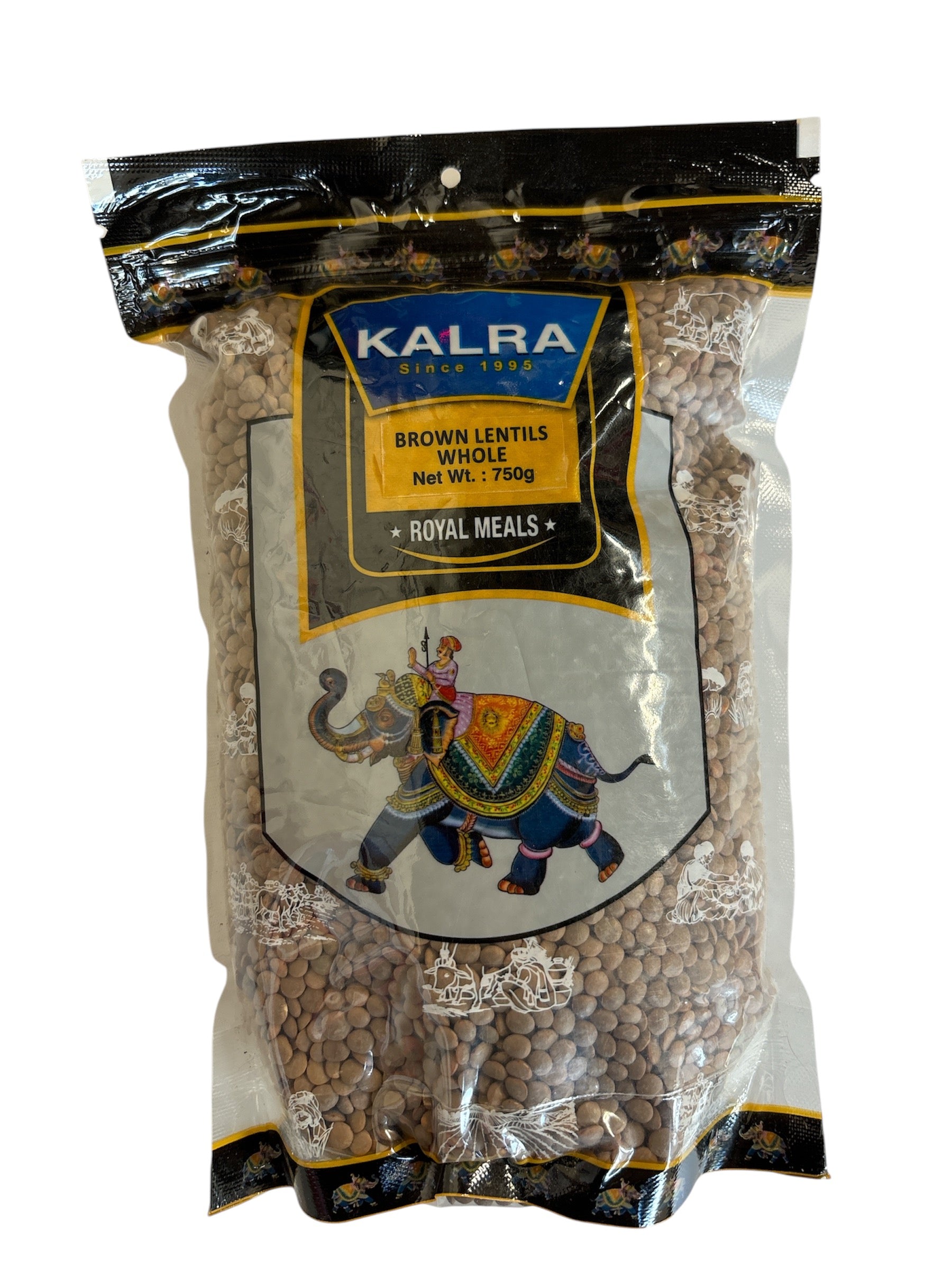 BROWN LENTILS WHOLE - 750g