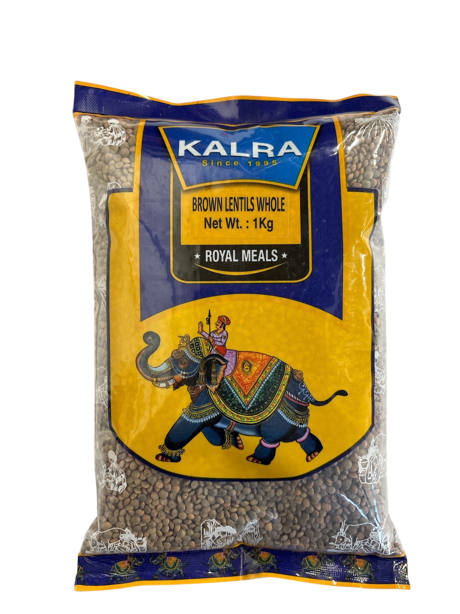 BROWN LENTILS WHOLE - 1KG