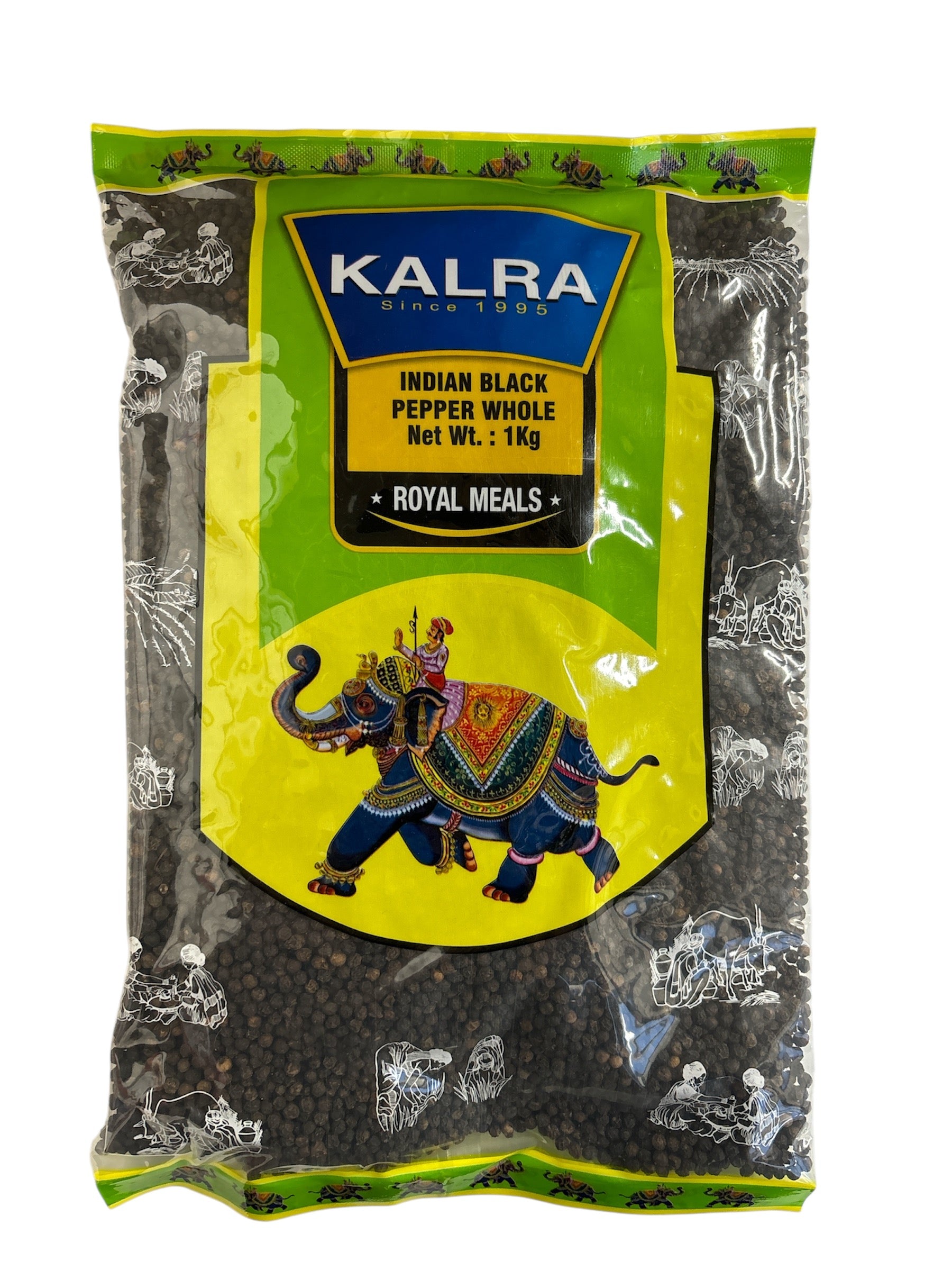 INDIAN BLACK PEPPER WHOLE - 1KG