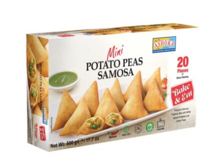 ASHOKA MINI POTATO PEAS SAMOSA - 20STK