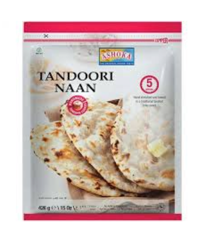 ASHOKA TANDOORI PLAIN NAAN - 5STK