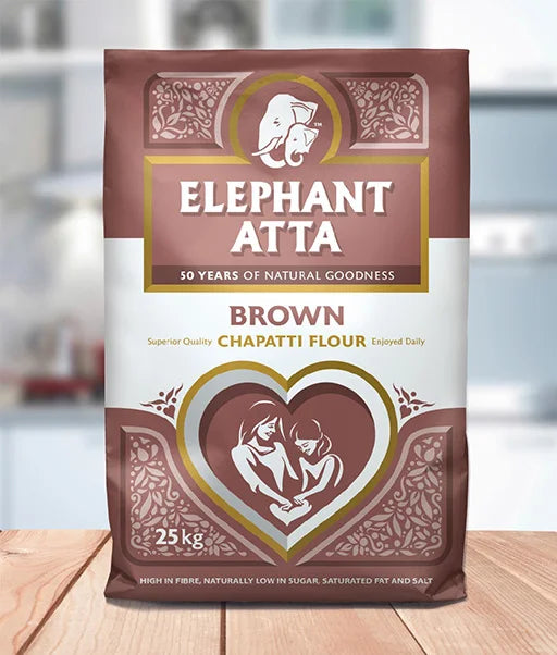 ELEPHANT ATTA BROWN - 25kg